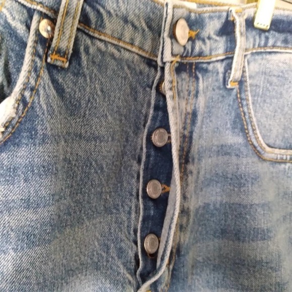 We The Free Denim Jeans Raw Frayed Hem Distressed Size 29 - Picture 7 of 12